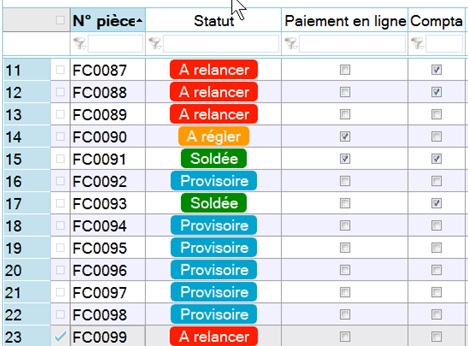 Amélioration de la visibilité du statut des factures dans Sage 50cloud Ciel Gestion Commerciale